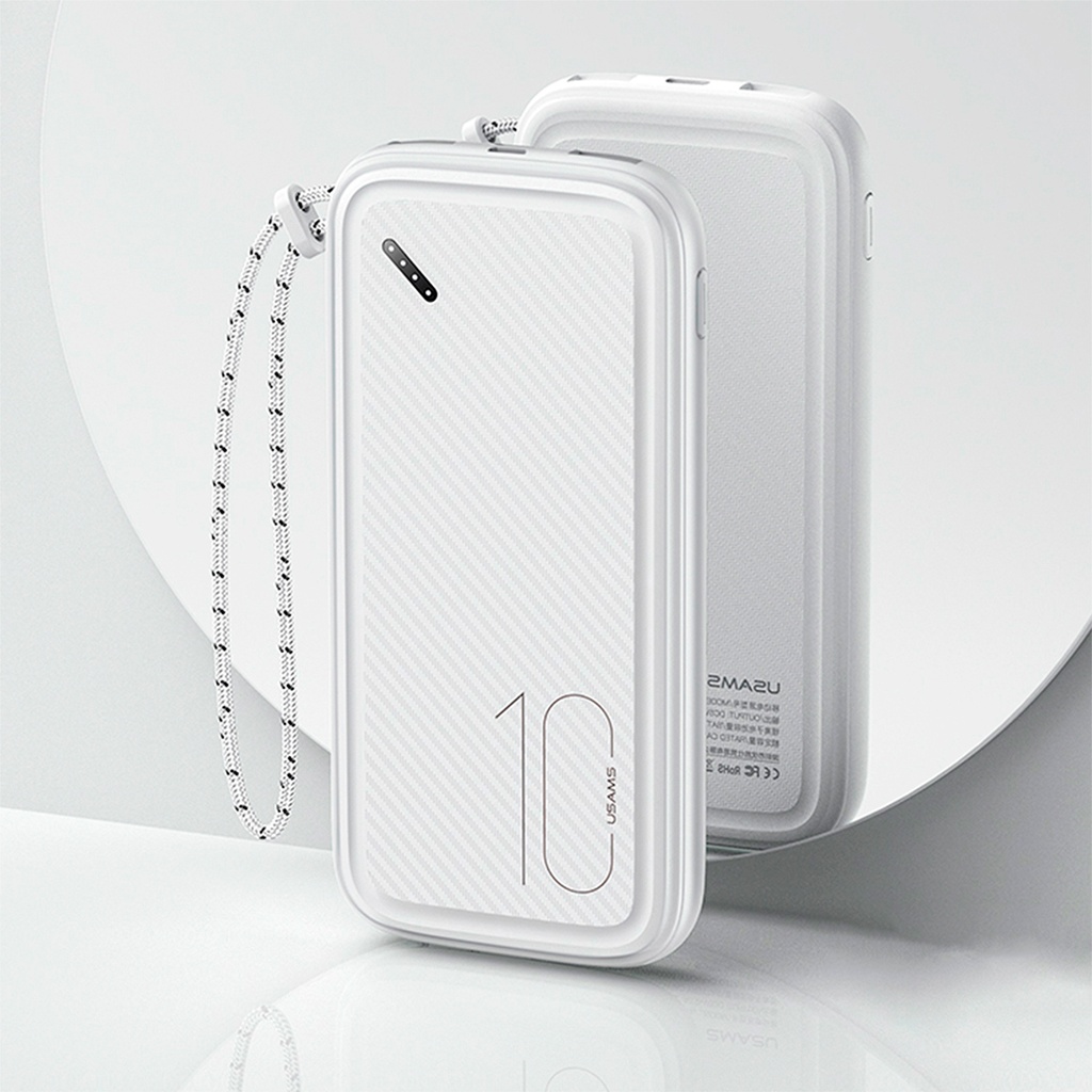PowerBank Con Cinta 10.000 mAh Blanco (US-CD150)