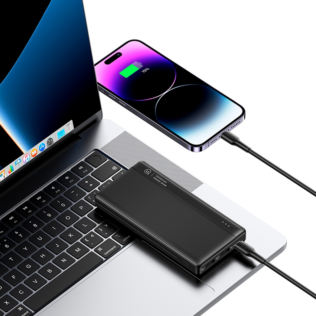 Powerbank Doble Puerto 10.000mAh Negro (US-CD205)