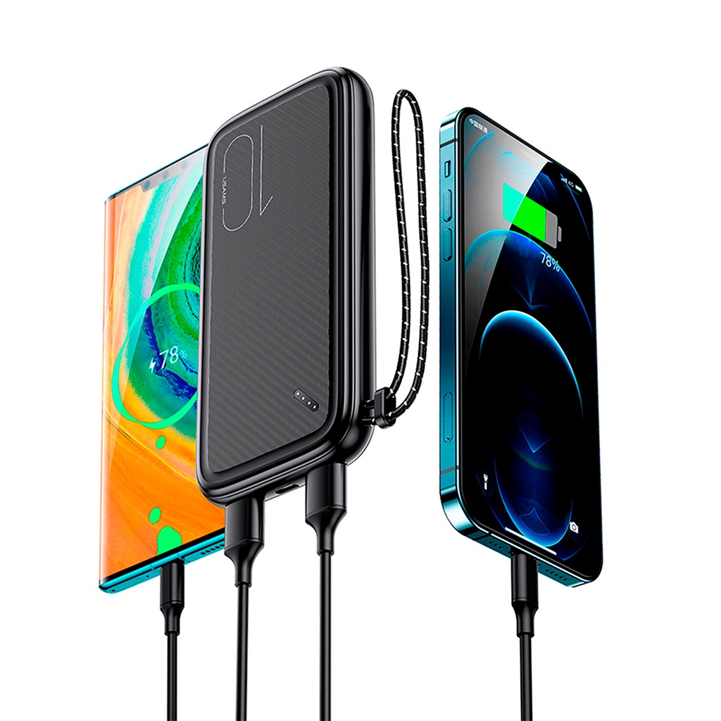Powerbank con Cinta 10.000mAh Negro (US-CD150)