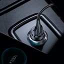 Cargador para Auto Rápido USB + Tipo C Negro 45w (US-CC175 C35)