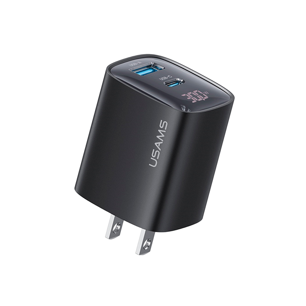 Cargador de Pared Rápido Digital 30W Negro (CC230)