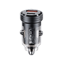 Cargador para Auto Rápido USB + Tipo C Negro 45w (US-CC175 C35)