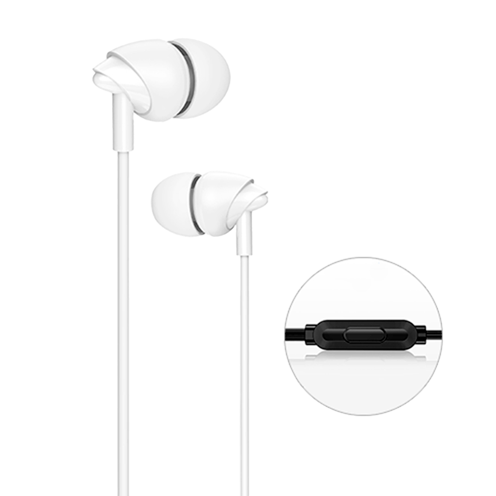 Audífono Alámbricos 1.2m Blanco  (EP-39)