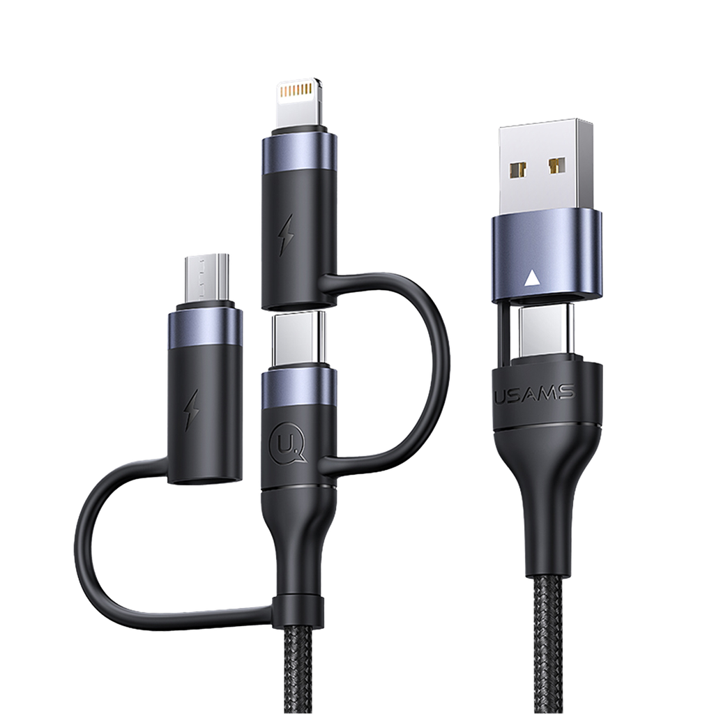 Cable U62 ,5 en 1, 60w 1.2m Negro (US-SJ547)