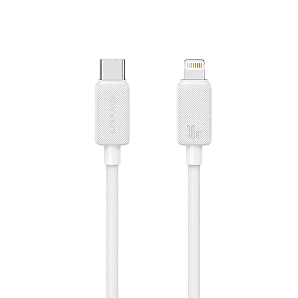 Cable KY Lightning a Tipo C 30w 1m Blanco (US-SJ692)