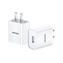 Cargador Pared T18 USB 2.1A Blanco (US-CC156)