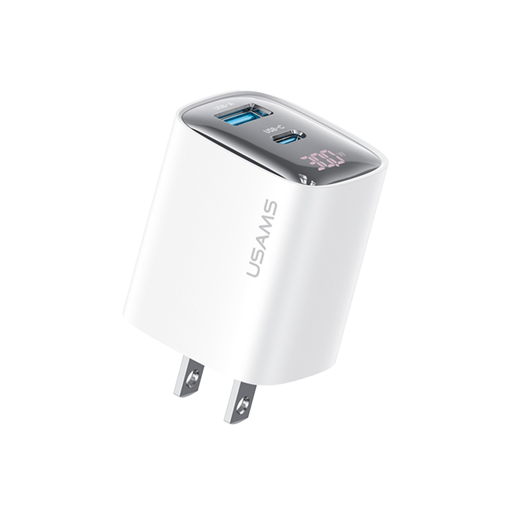 Cargador de Pared Rápido Digital 30w Blanco (CC230)