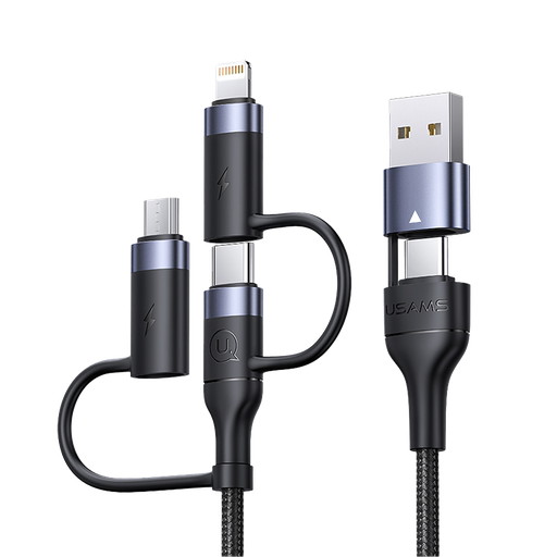 Cable U62 ,5 en 1, 60w 1.2m Negro (US-SJ547)